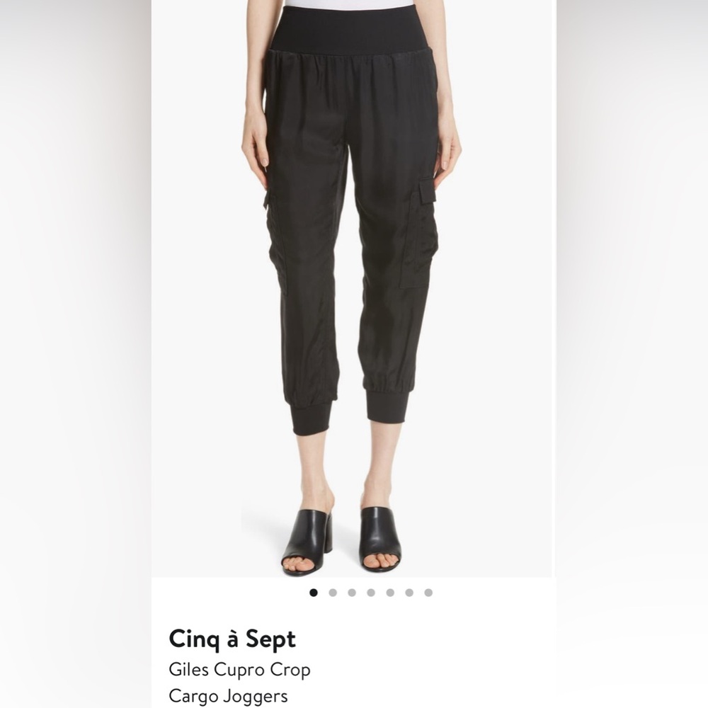 Women's Black Cargo Jogger Pants